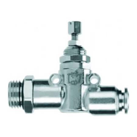 Alpha Technologies Aignep USA Flow Control 12mm Tube x 3/8" Metal Release Collet Flow In Knob Adjustment 57915-12-3/8